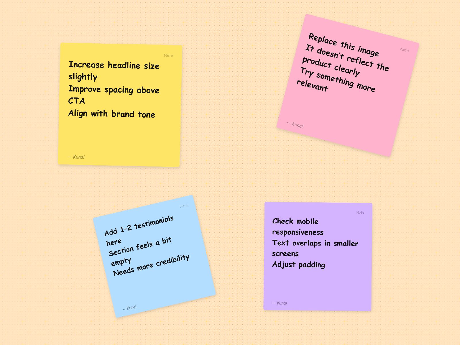 Thumbnail 2 for Sticky Notes, a Framer Marketplace template by Kunal Sharma.