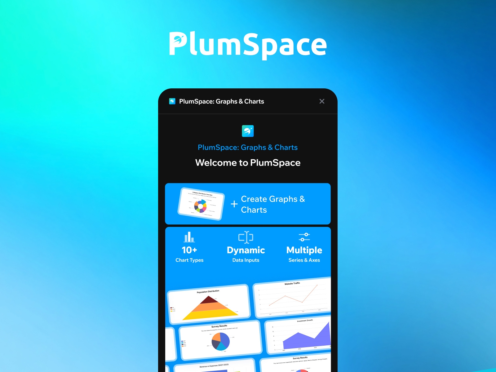 Thumbnail 1 for PlumSpace: Graphs&Charts, a Framer Marketplace plugin by PlumSpace.
