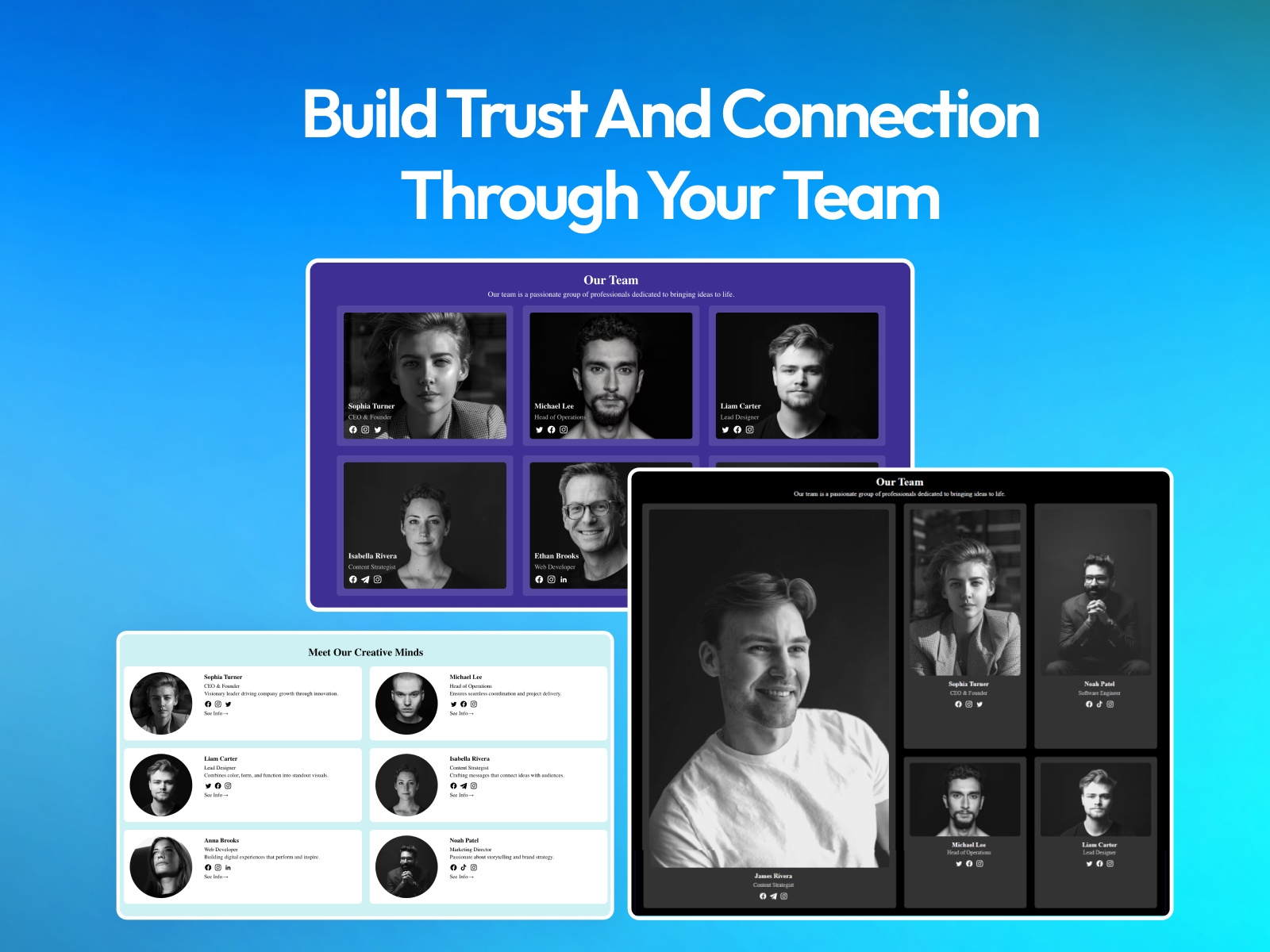 Screenshot 3 for PlumSpace: Team Members, a Framer Marketplace plugin by PlumSpace.