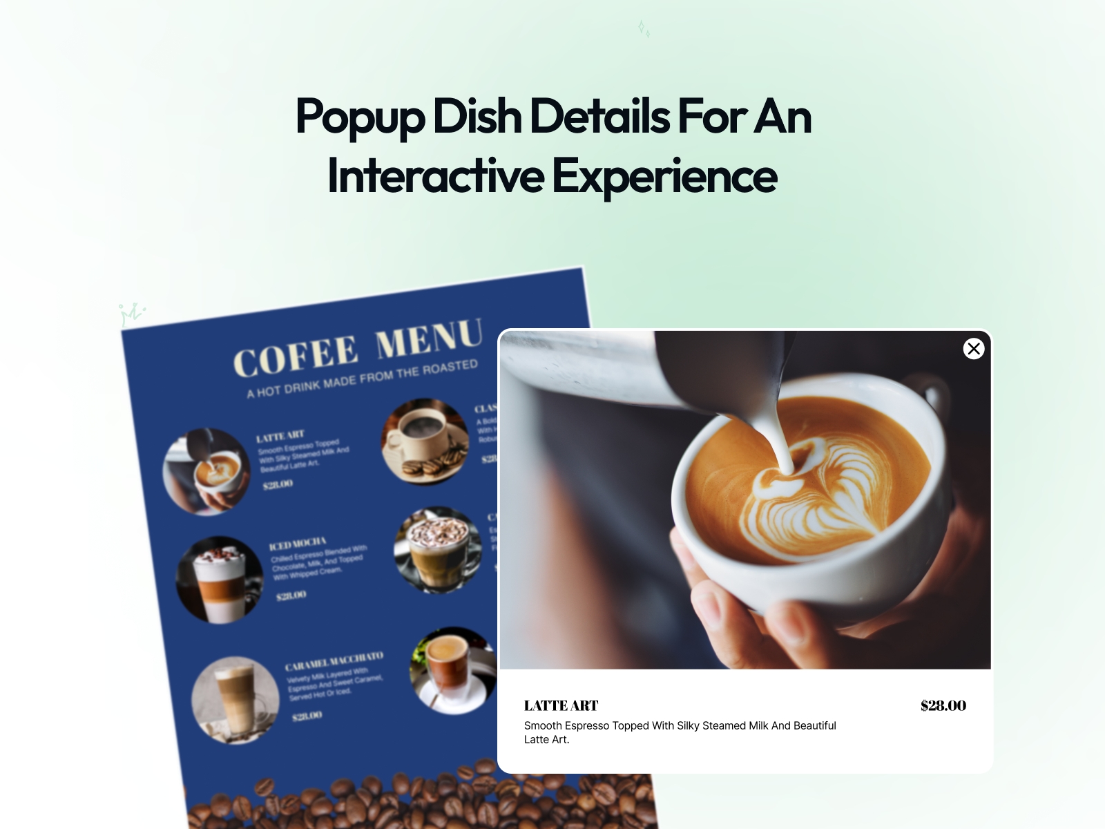 Screenshot 4 for PlumSpace: Restaurant Menu, a Framer Marketplace plugin by PlumSpace.