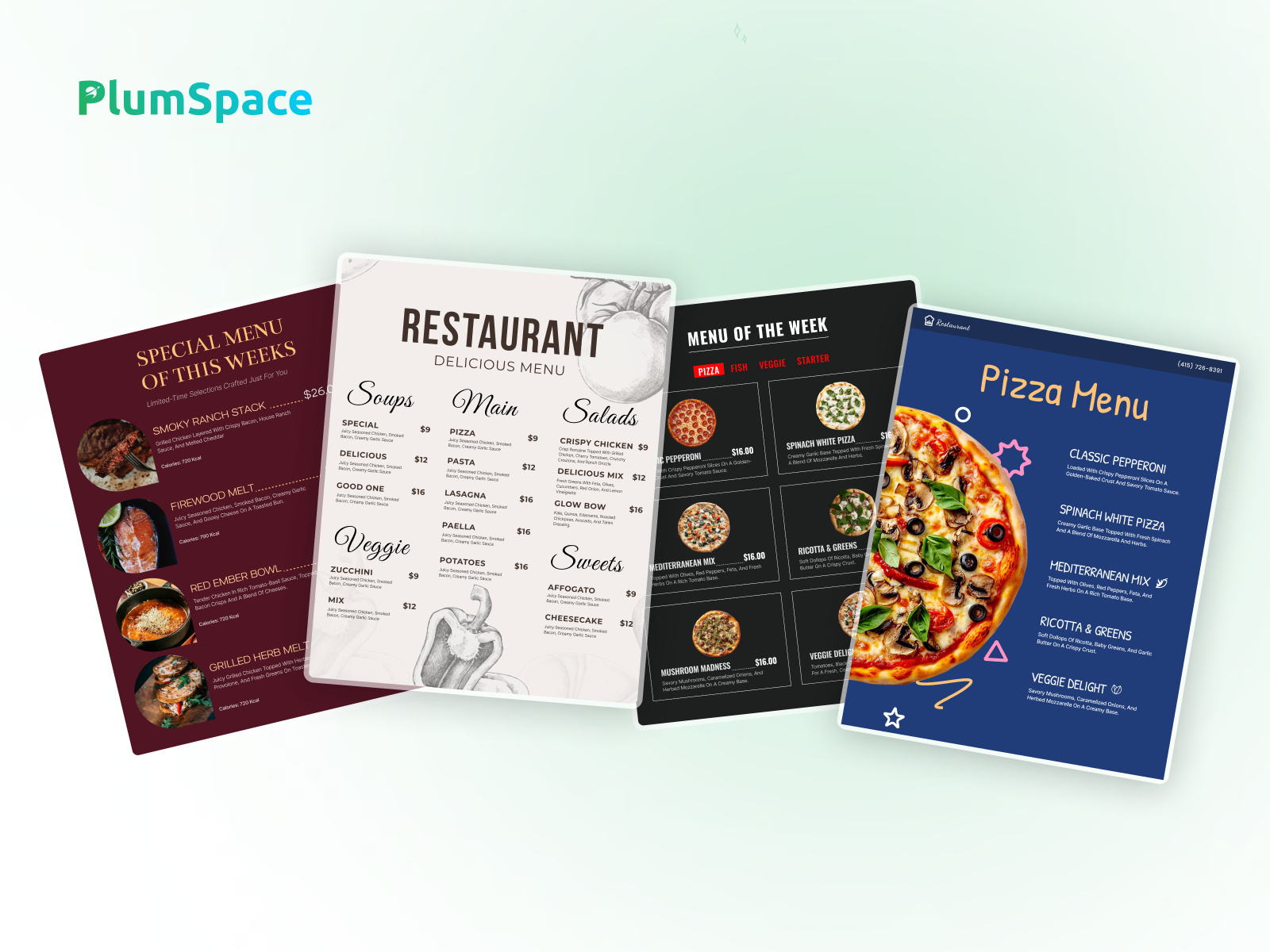 Thumbnail 1 for PlumSpace: Restaurant Menu, a Framer Marketplace template by PlumSpace.