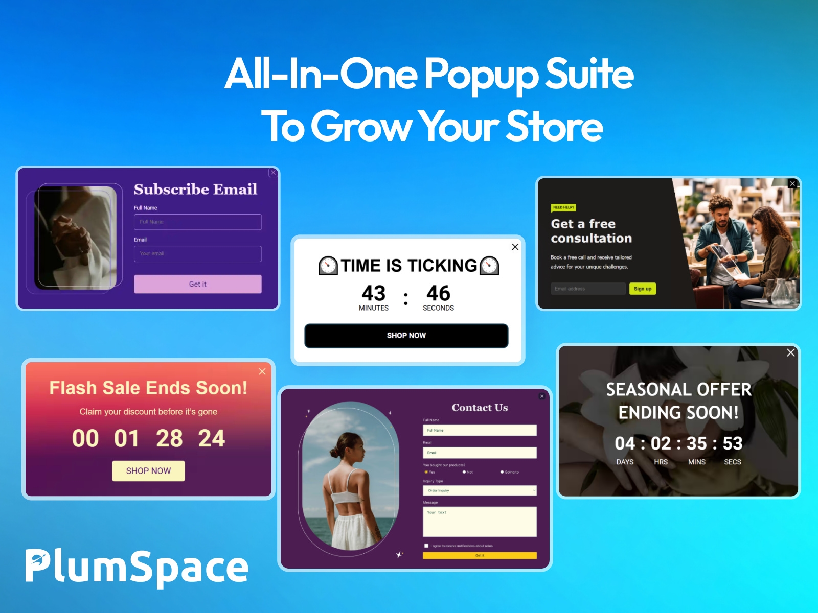 Screenshot 3 for PlumSpace: Pop Up Email + Popup Window, a Framer Marketplace plugin by PlumSpace.
