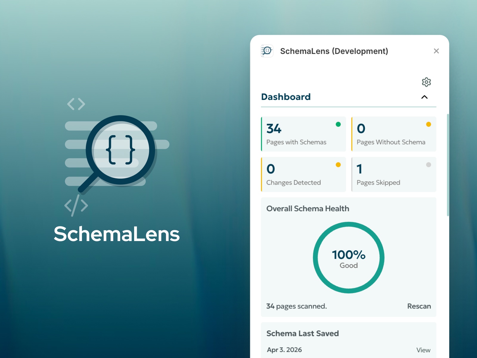 Screenshot 1 for SchemaLens, a Framer Marketplace plugin by Kevin James.