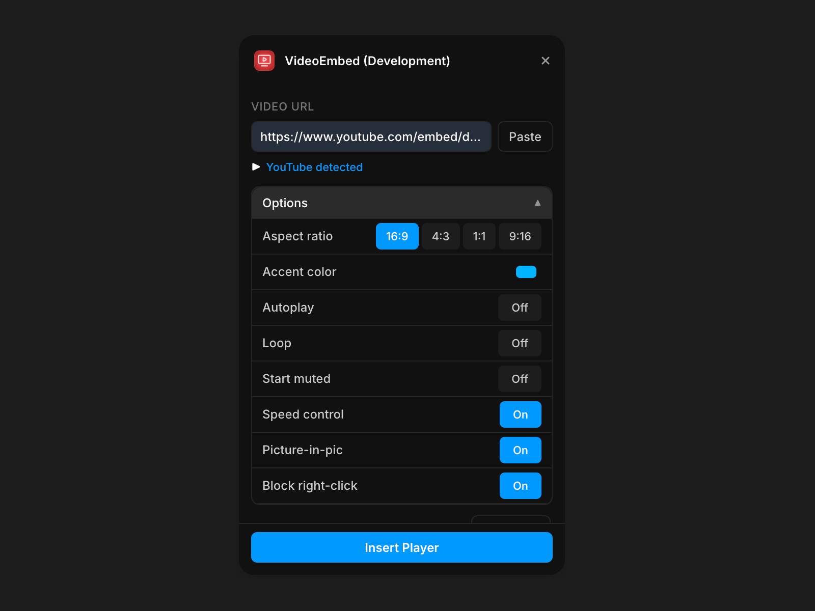 Thumbnail 2 for VideoEmbed, a Framer Marketplace plugin by R ZH.