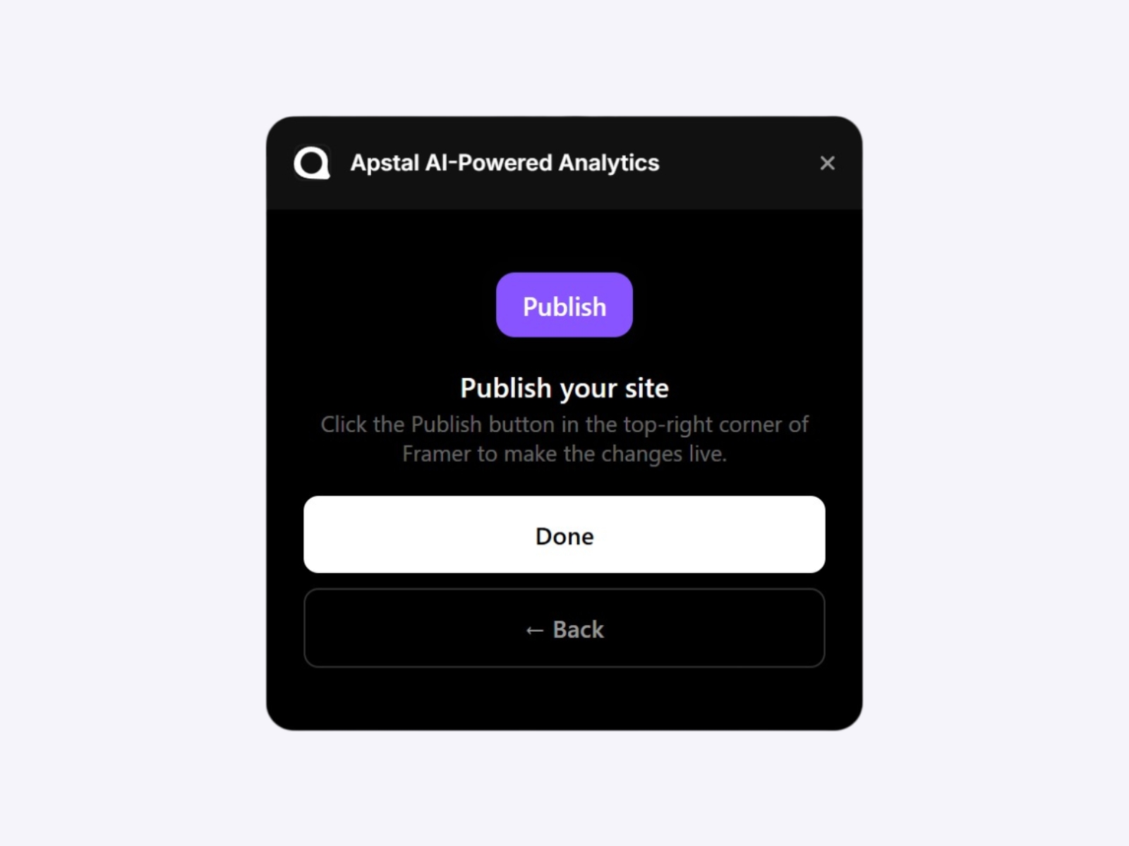 Apstal AI-Powered Analytics
