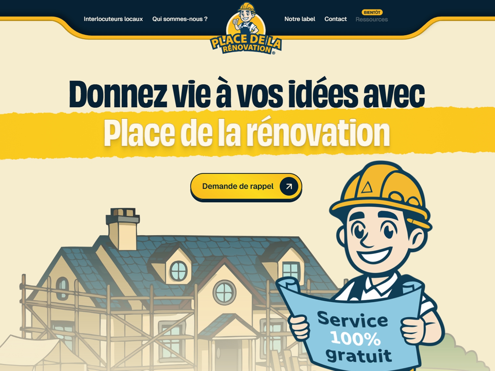 Thumbnail for place-de-la-renovation.fr/, a Framer Experts site by Poulpo.