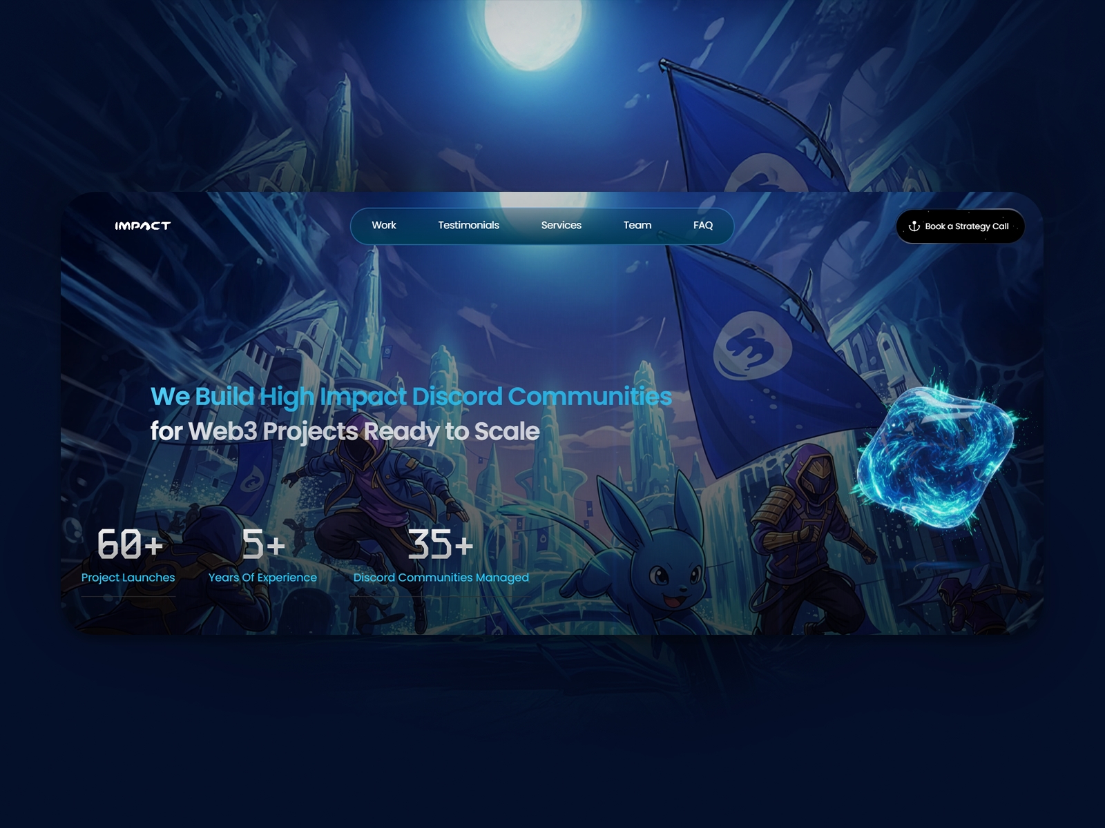 Thumbnail for impactlabsagency.xyz, a Framer Experts site by Imdavstudio co.