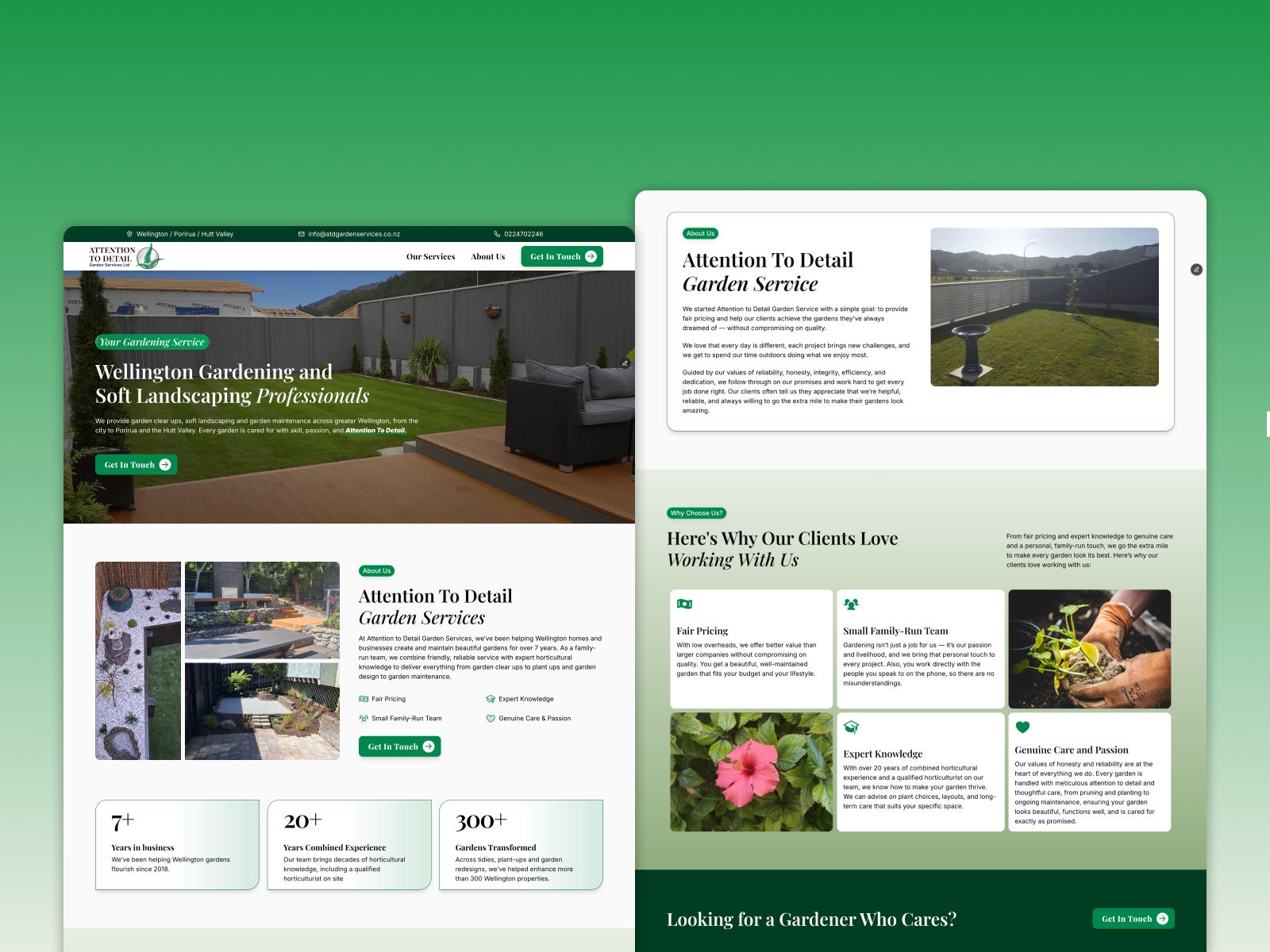 Thumbnail for atdgardenservices.co.nz/, a Framer Experts site by Tim Stewart.