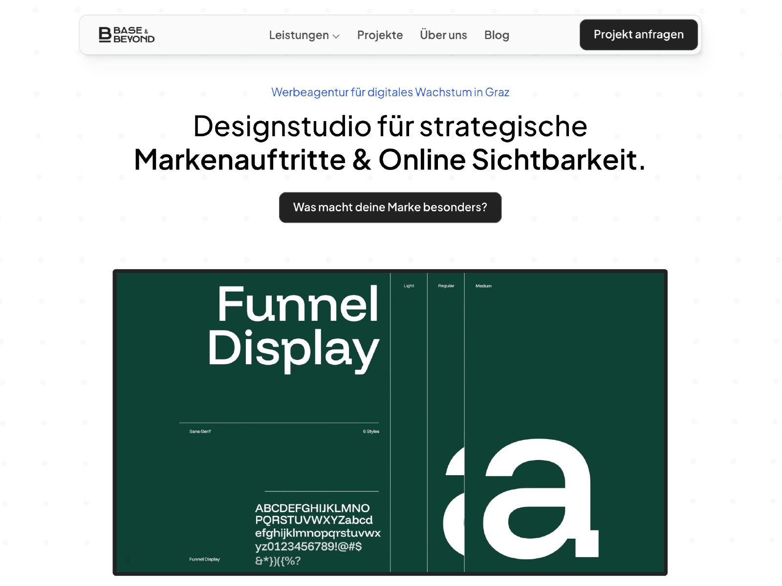 Thumbnail for baseandbeyond.at/, a Framer Experts site by Base and Beyond.