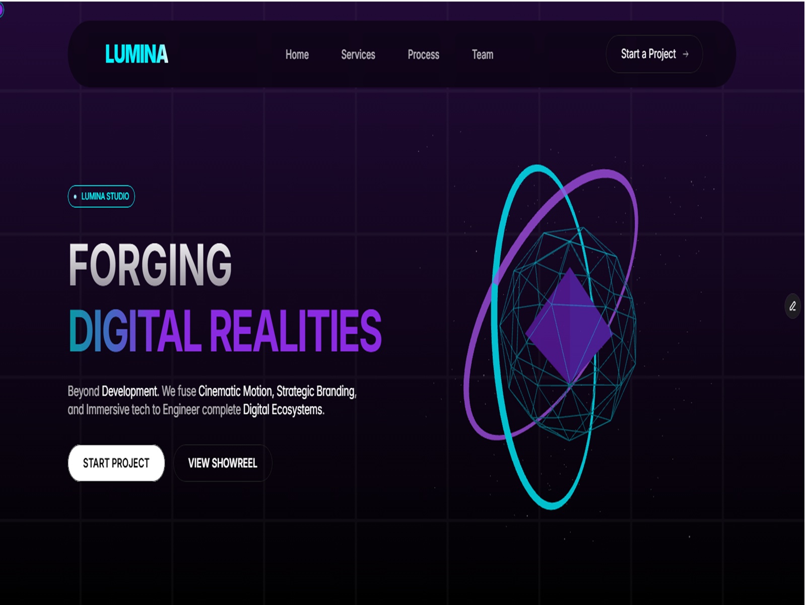 Thumbnail for luminastudio.space/, a Framer Experts site by Abdul Sami.