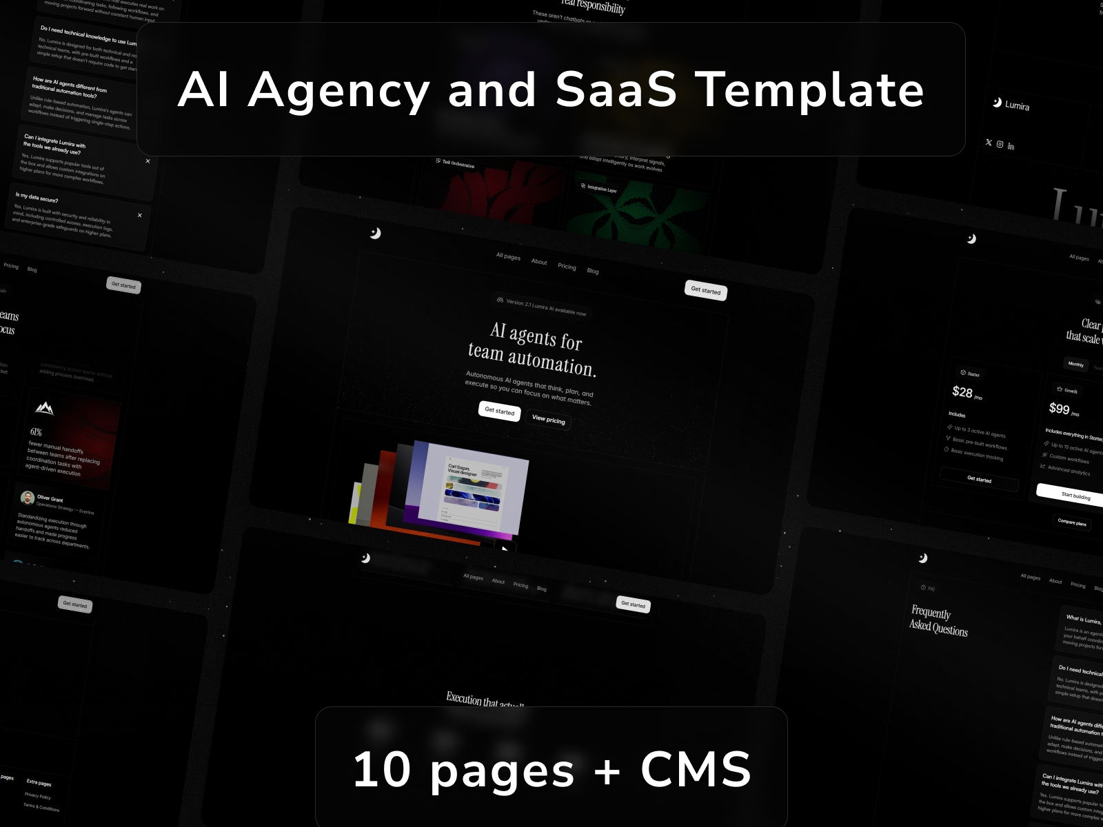 Thumbnail 2 for Lumira, a Framer Marketplace template by Alberto Horbaci.