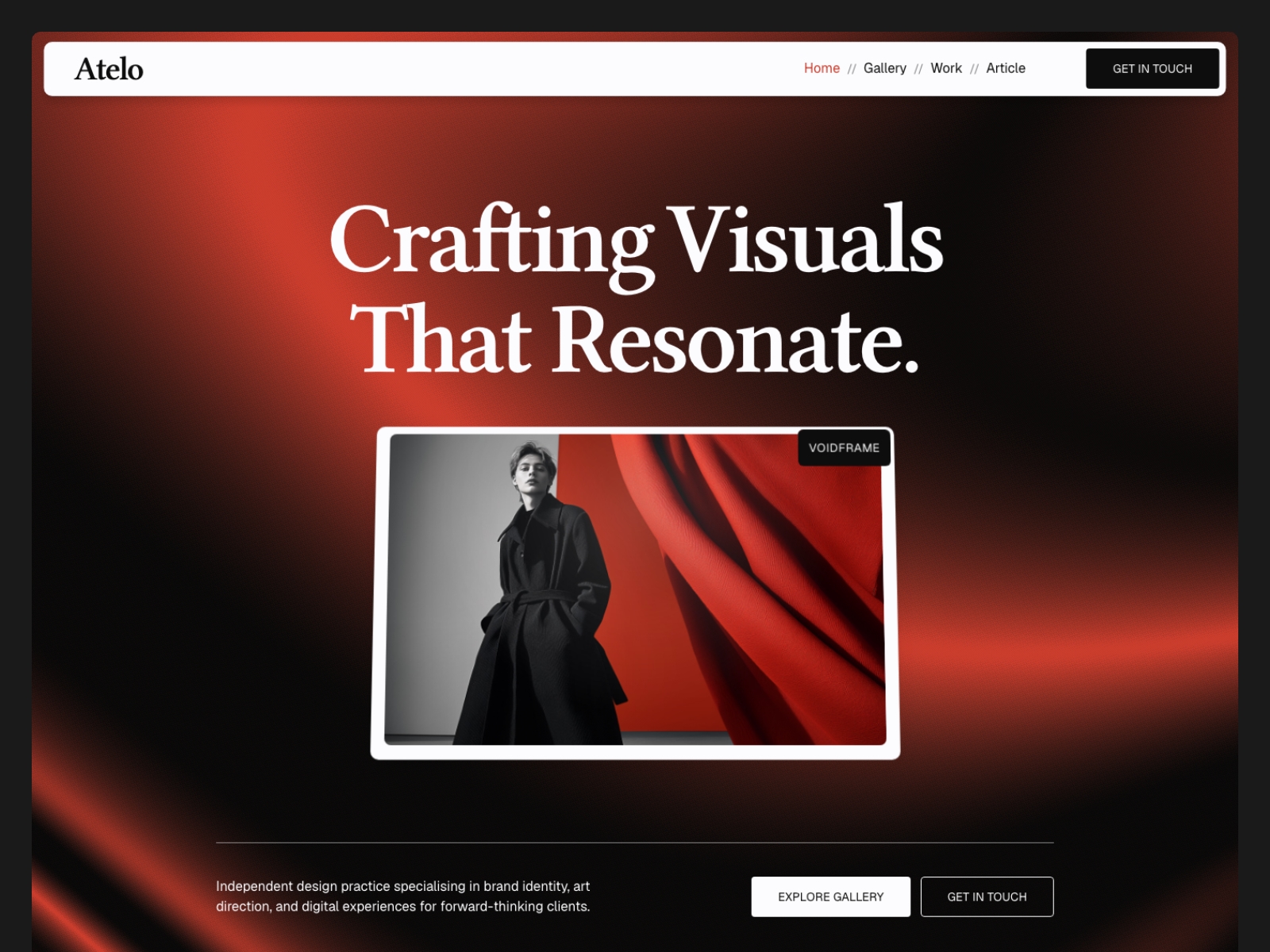 Thumbnail 1 for Atelo, a Framer Marketplace template by V2SPACE.