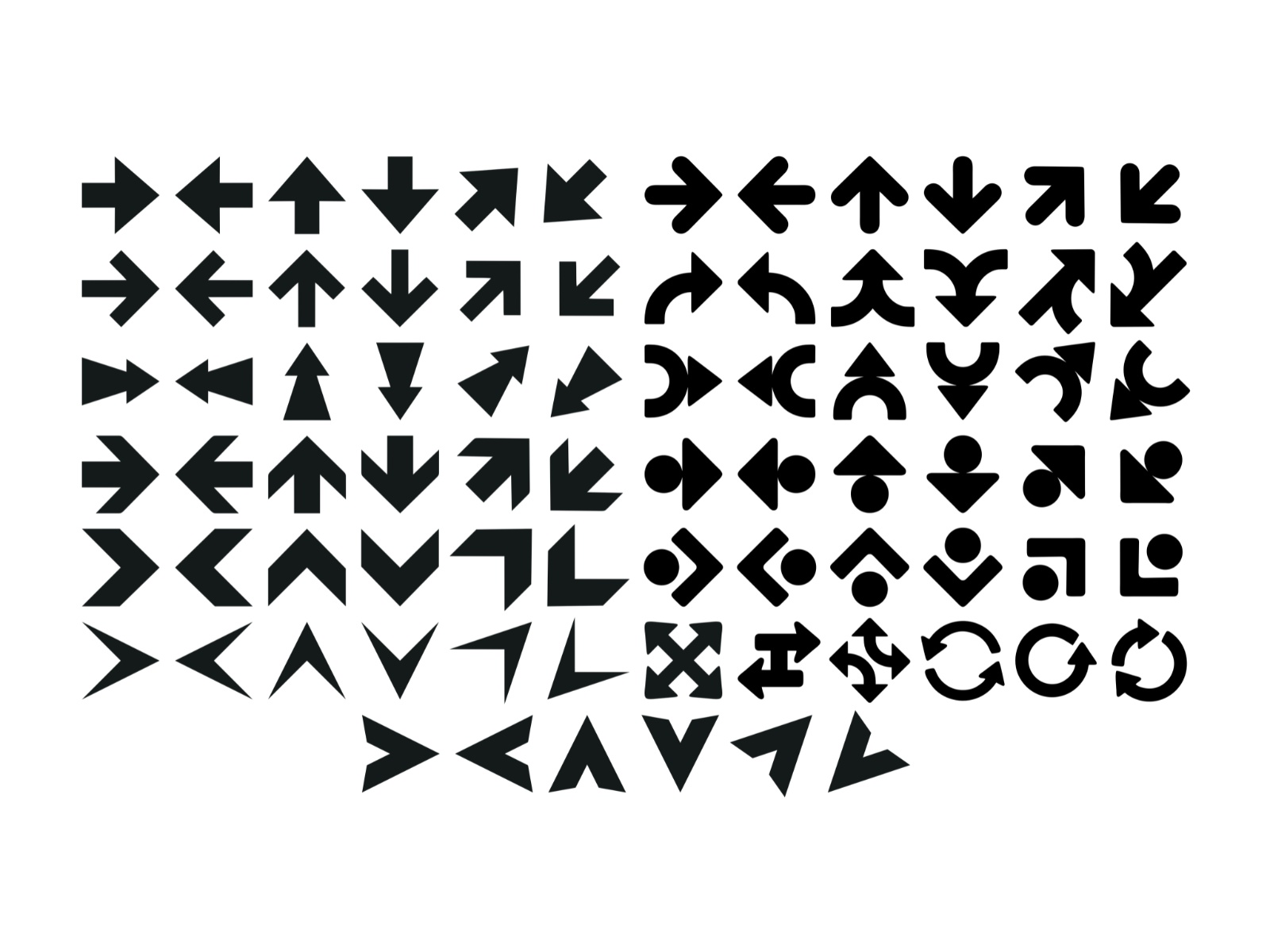 Screenshot 1 for Bauhaus Arrows, a Framer Marketplace vectorSet by Gema Syihab.
