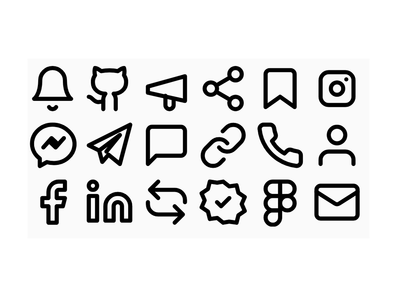 Screenshot 1 for Social Brand UI, a Framer Marketplace vectorSet by Abdul Sami.