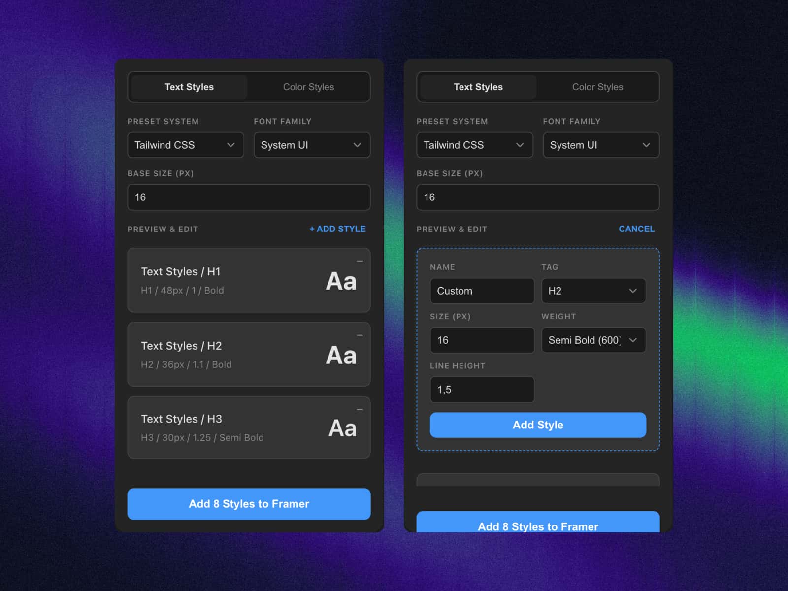 Complete Text and Color Styler