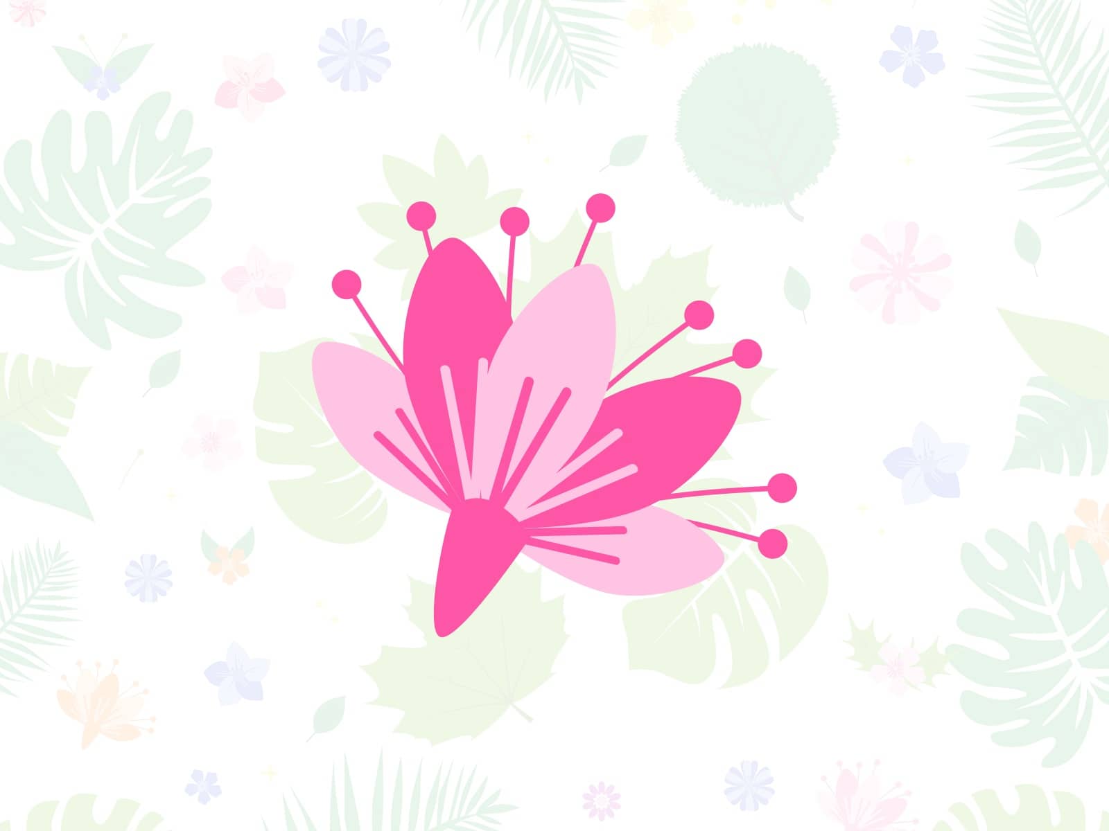 Leaf And Flowers
