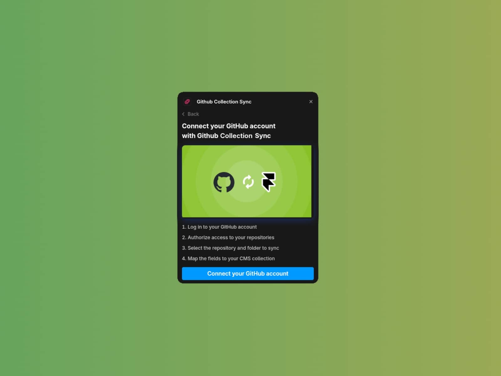 Github Collections Sync