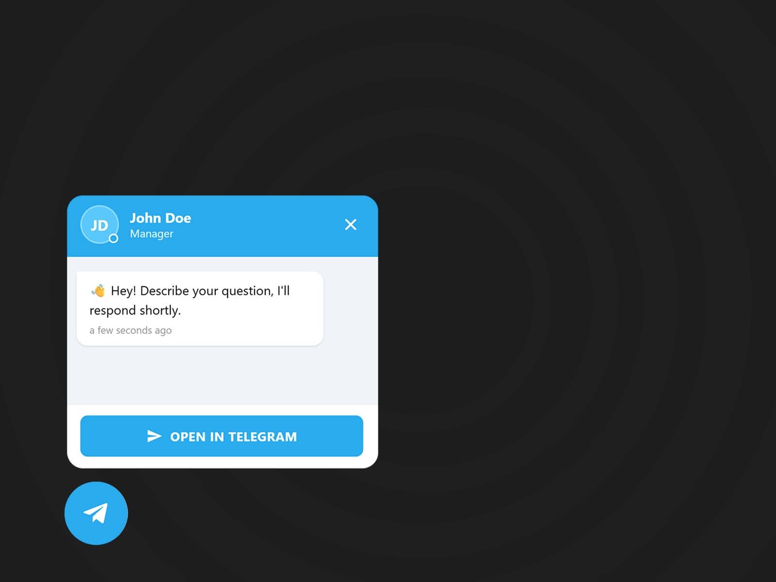 Telegram Chat Button