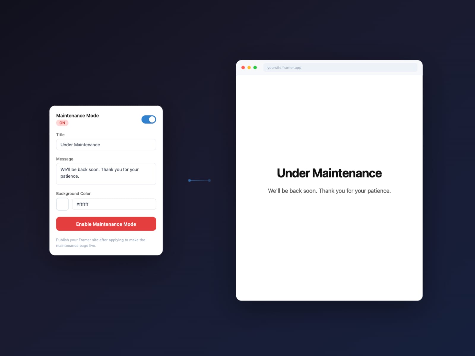 Maintenance Mode