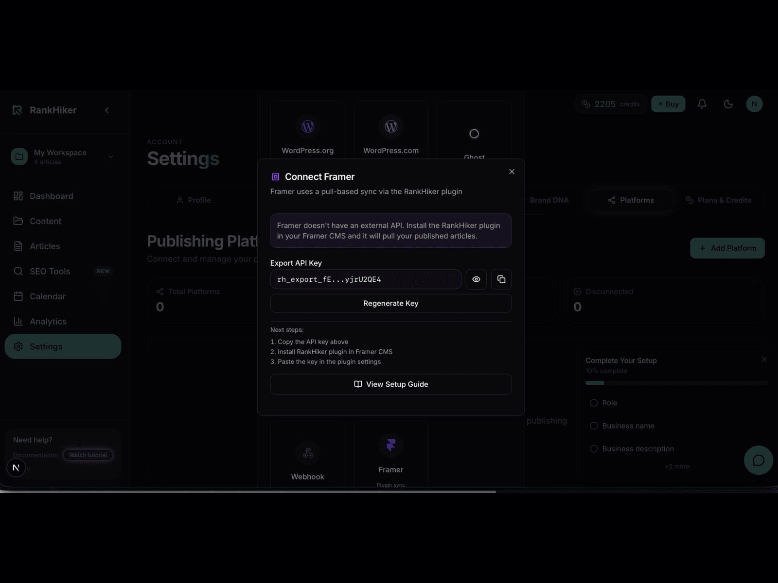 RankHiker Sync