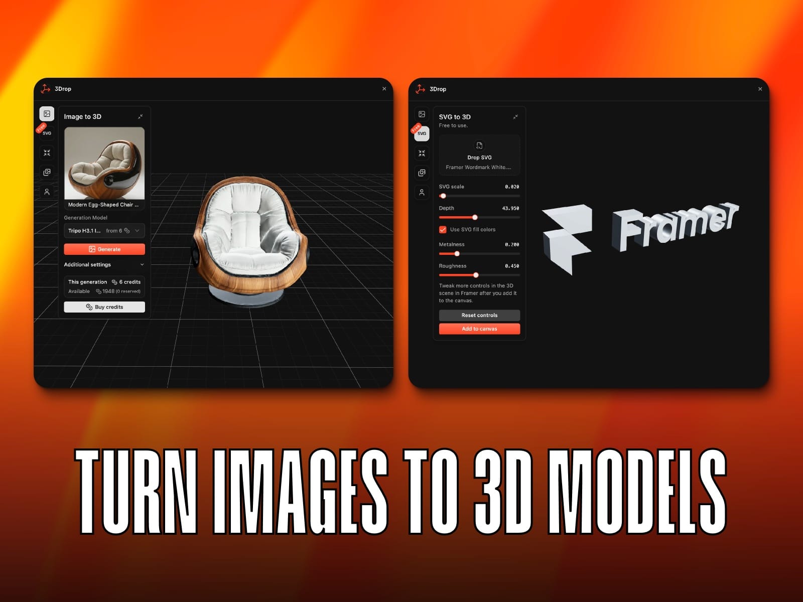 3Drop — Plugin for Framer