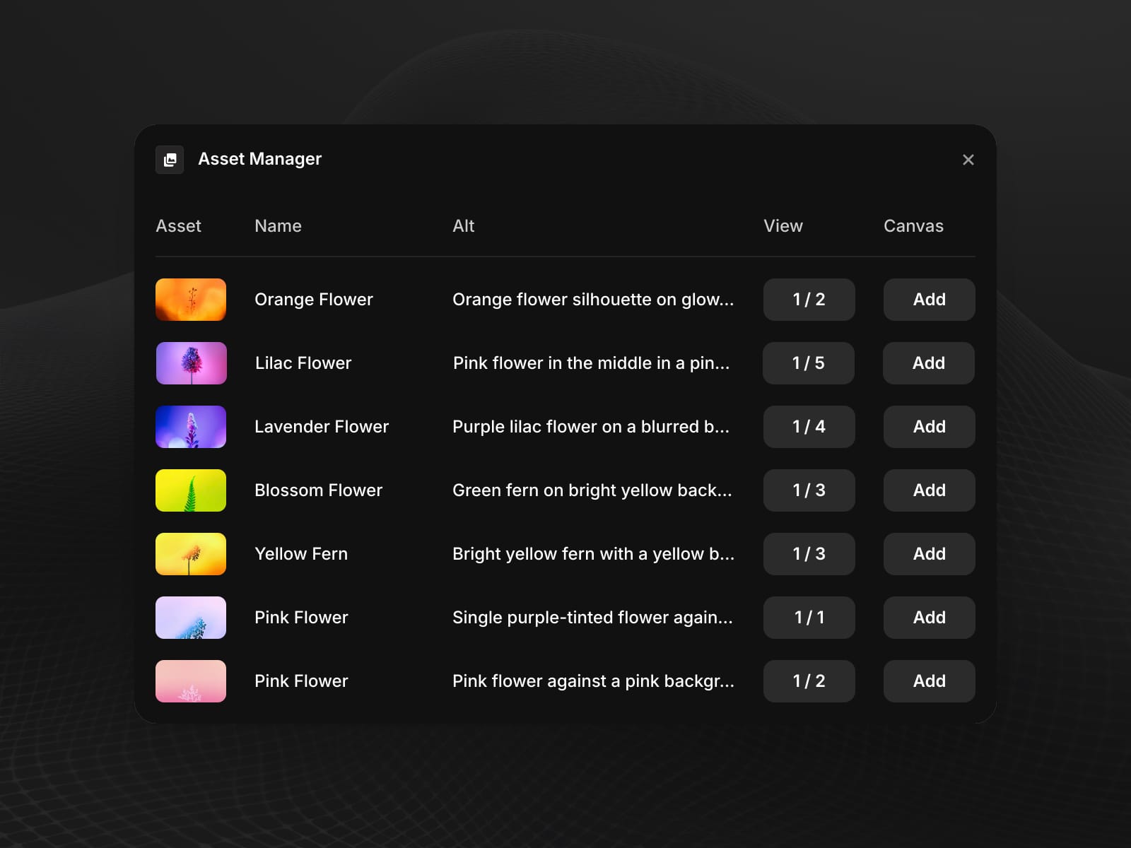 Asset Manager — Plugin for Framer