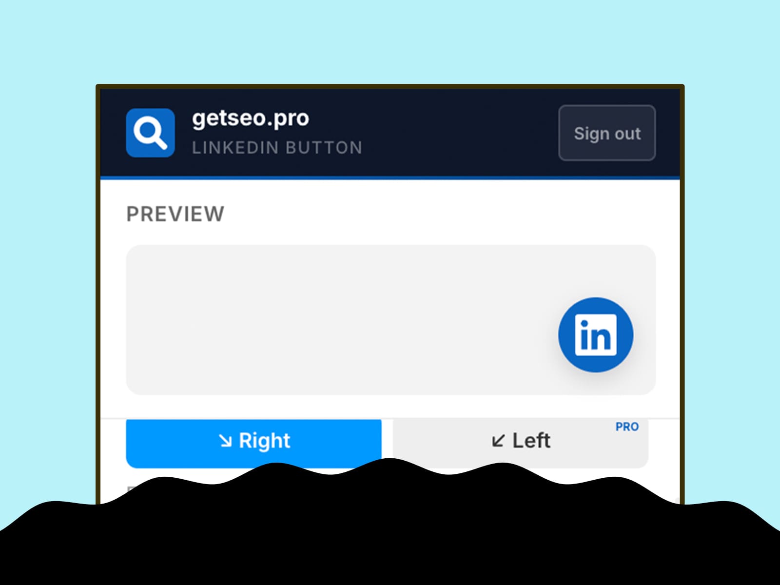 LinkedIn Button by getseo.pro