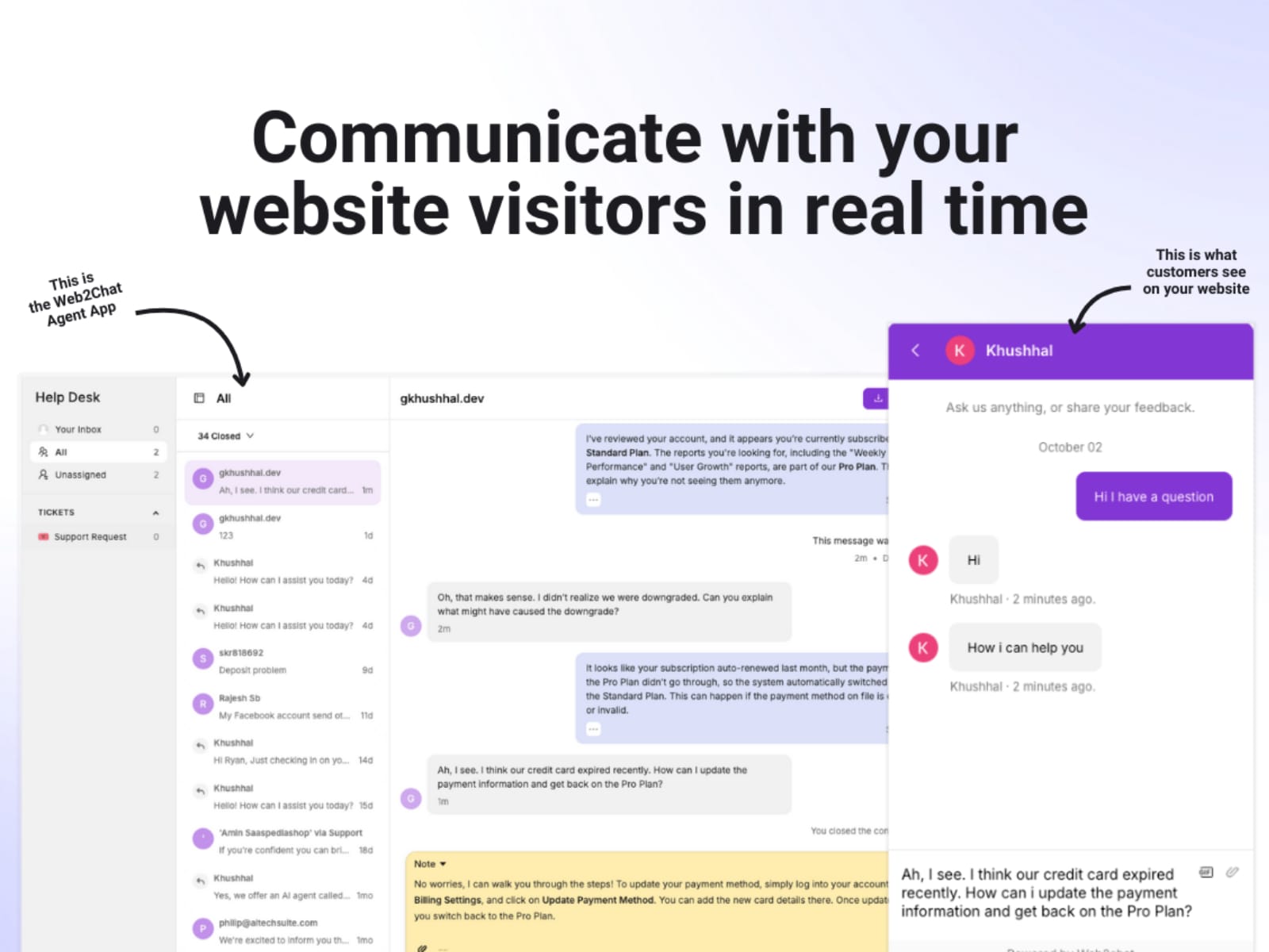 Web2Chat
