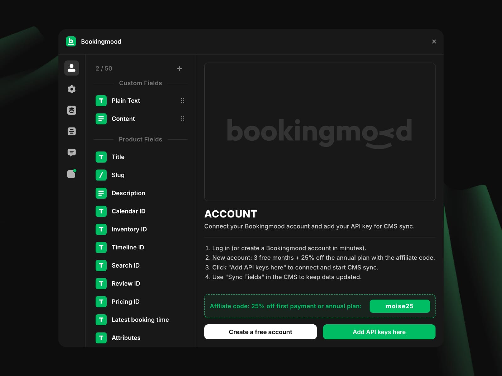 Bookingmood — Plugin for Framer