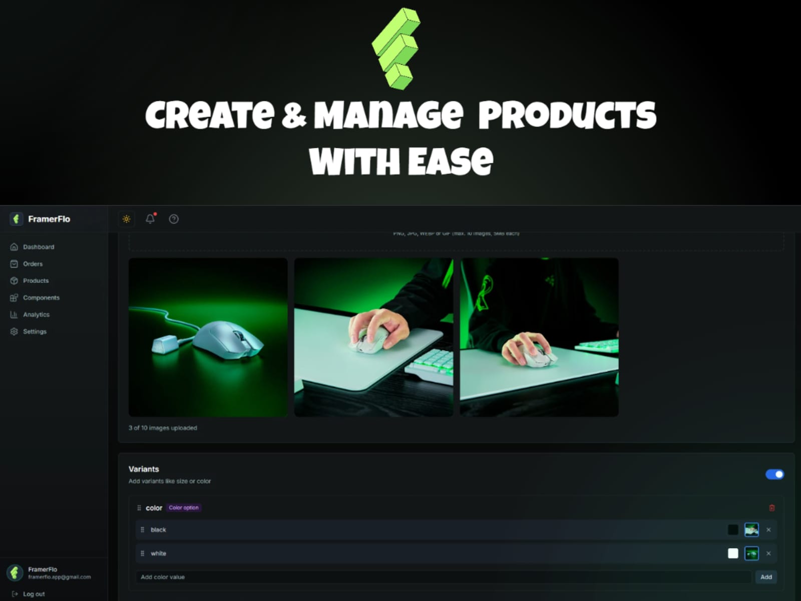 FramerFlo E-commerce
