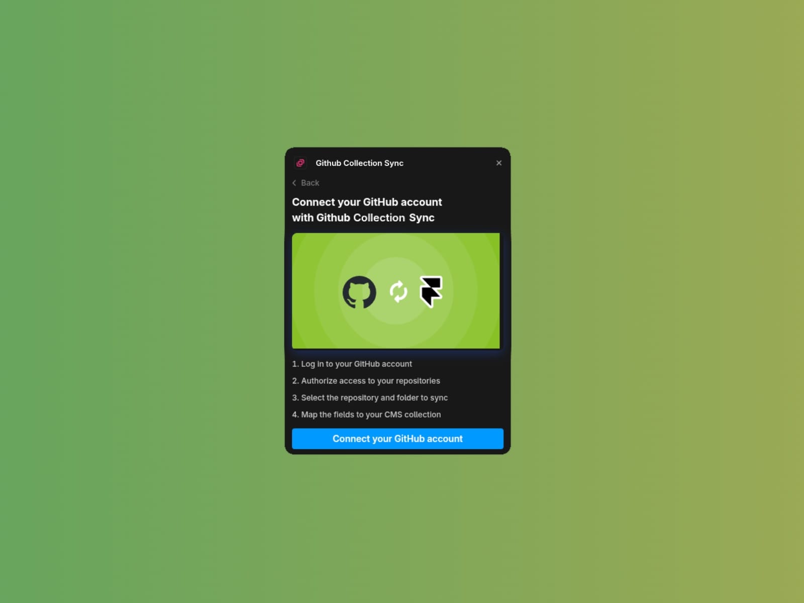 Github Collections Sync