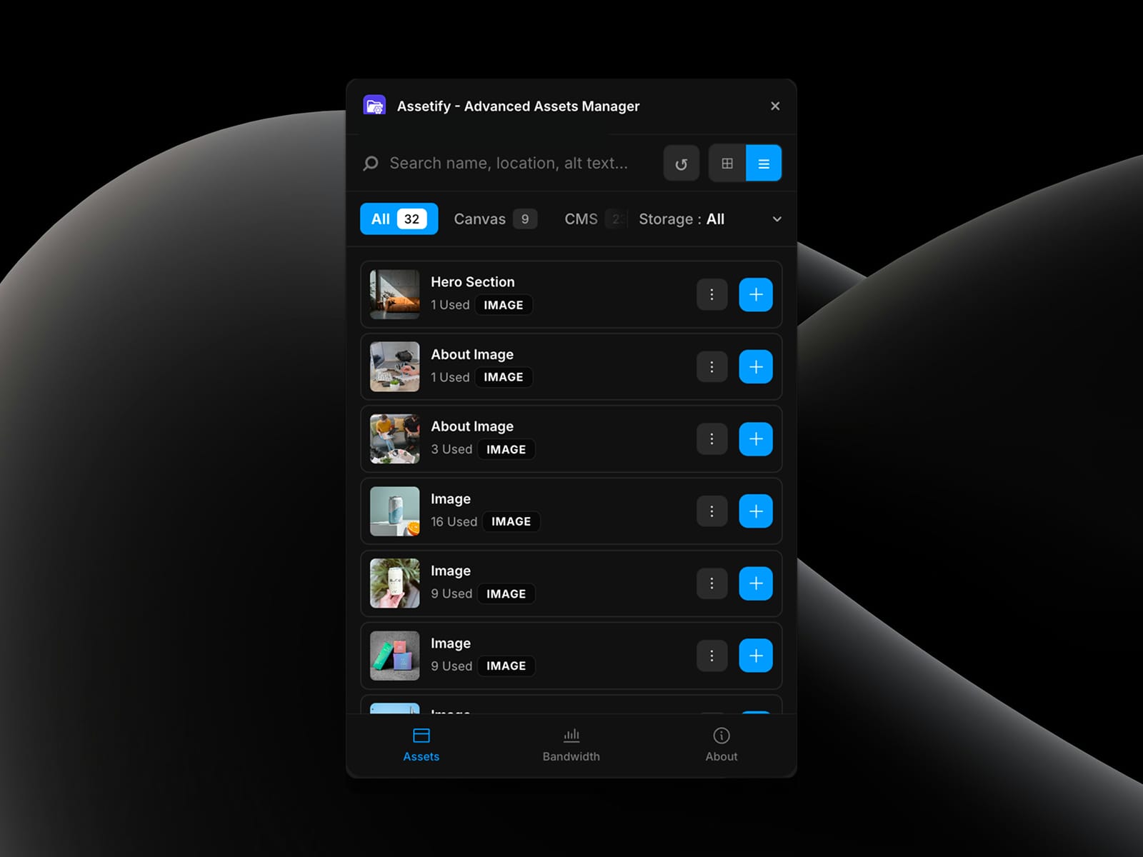 Assetify - Advanced Assets Manager