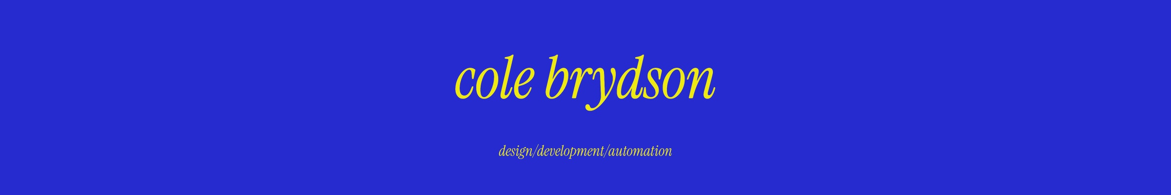 Cole Brydson