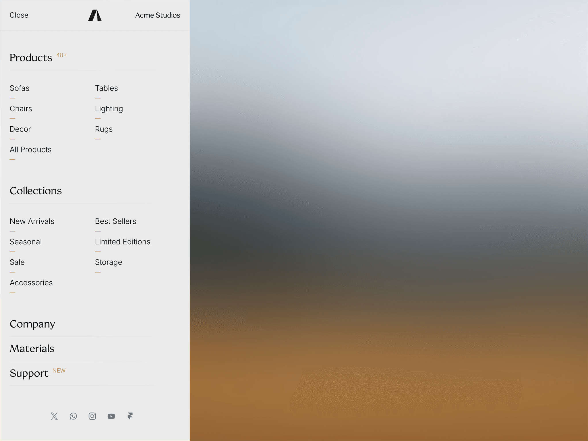 Studio Sidebar Nav