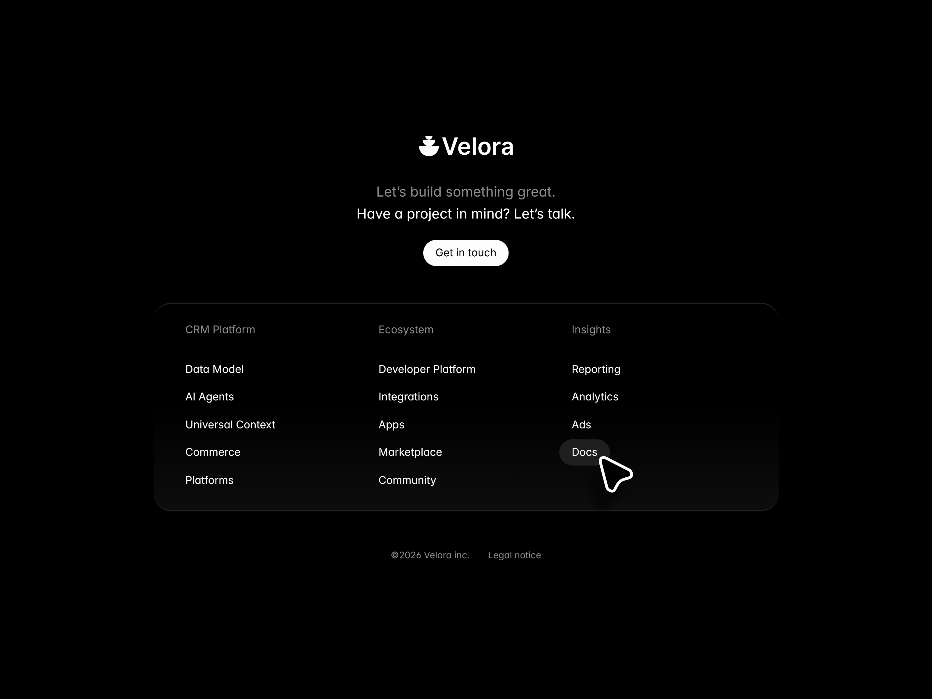 Velora Footer