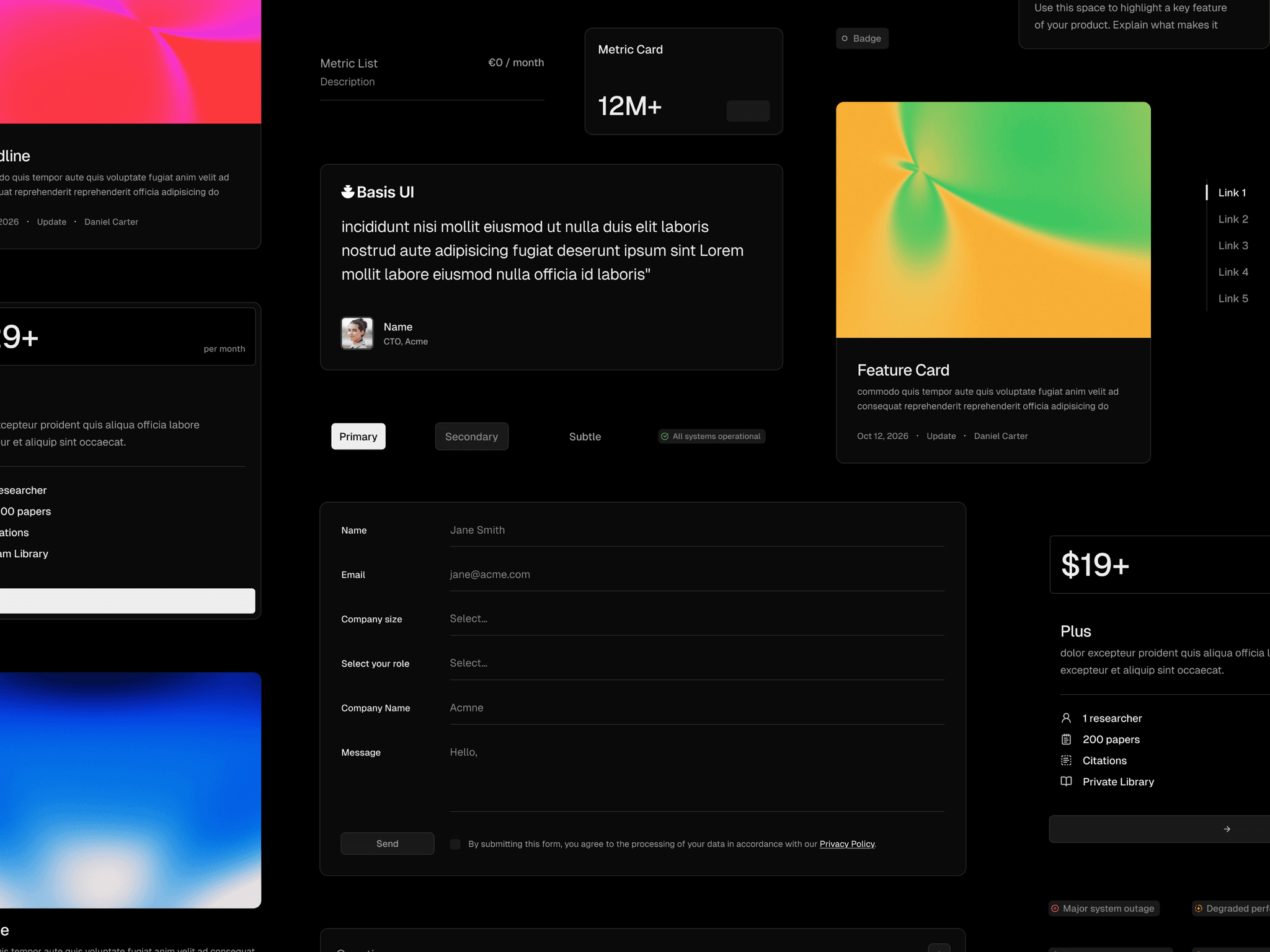 Basis® | UI Kit