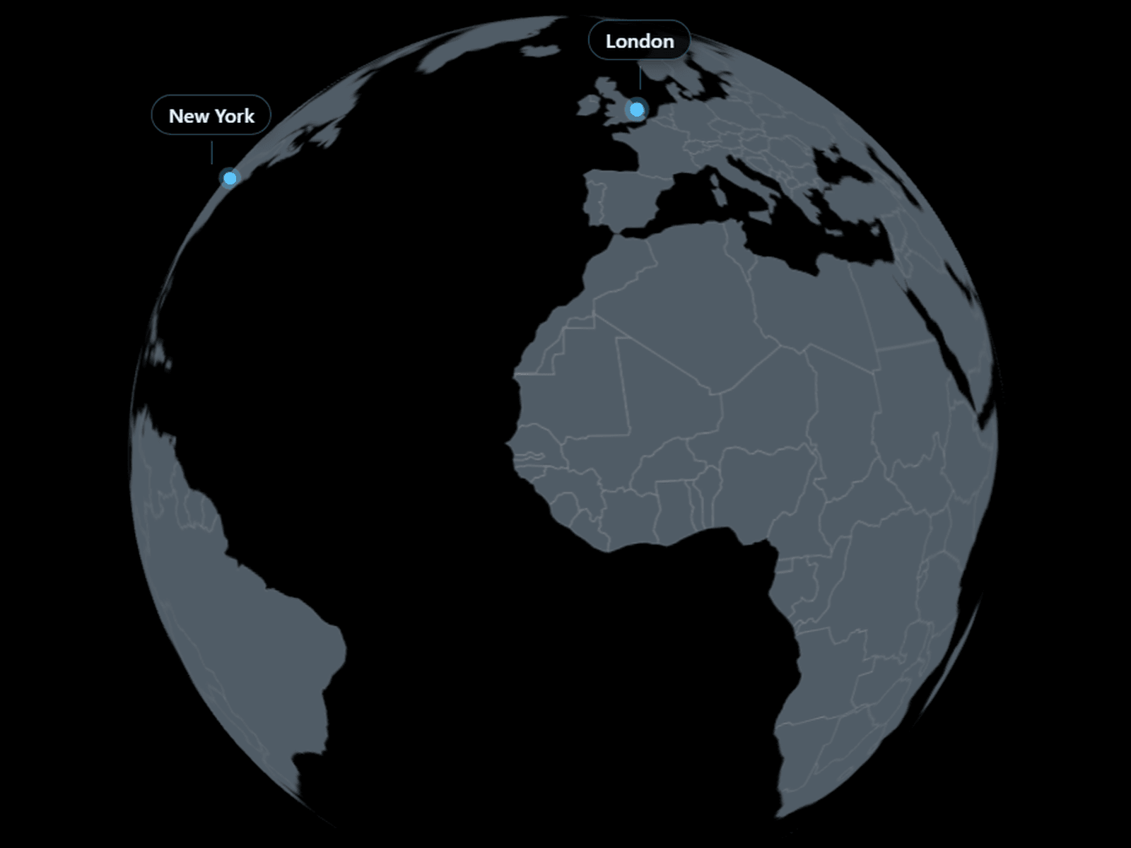 3D Globe Map
