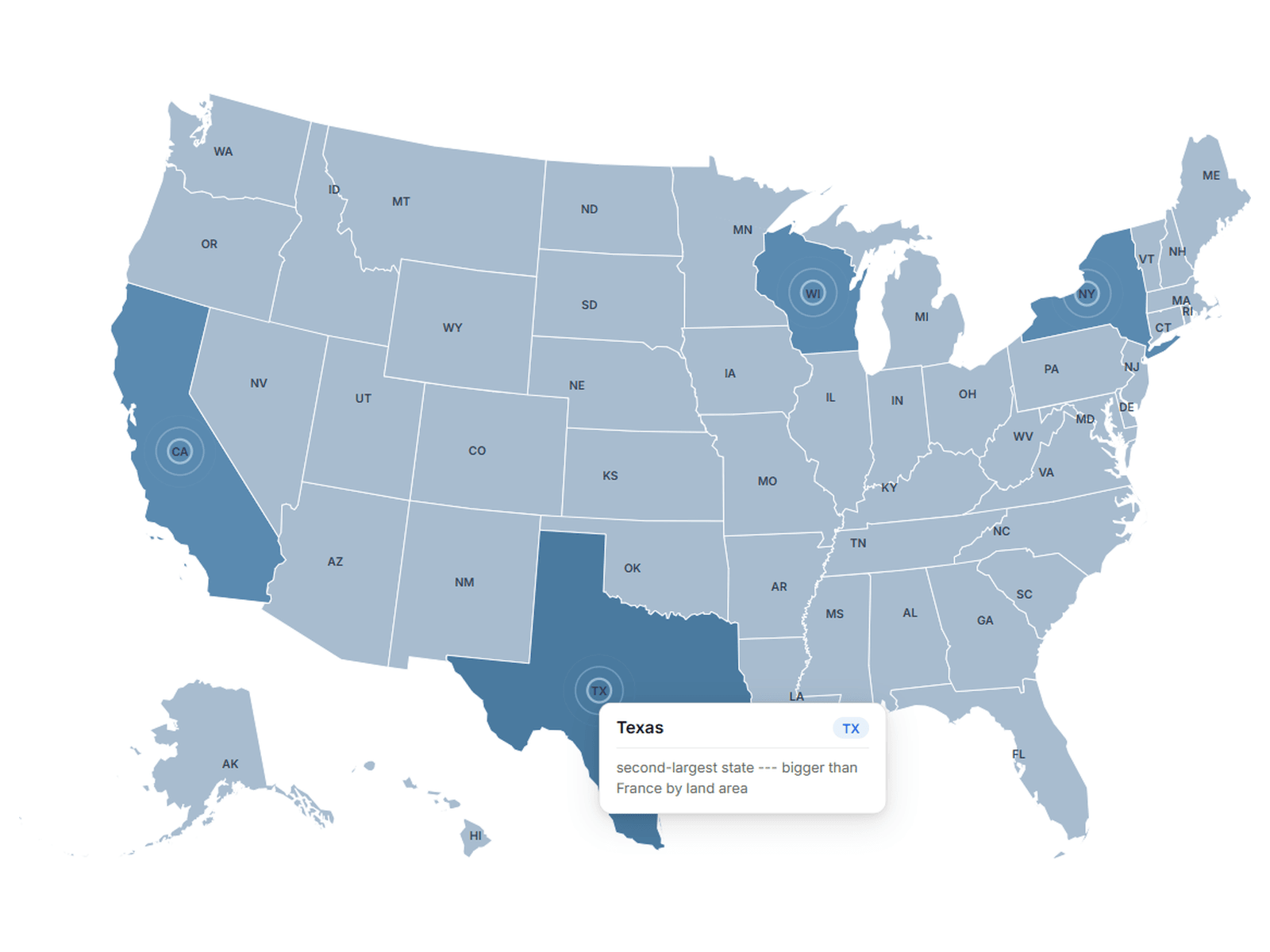 Map USA
