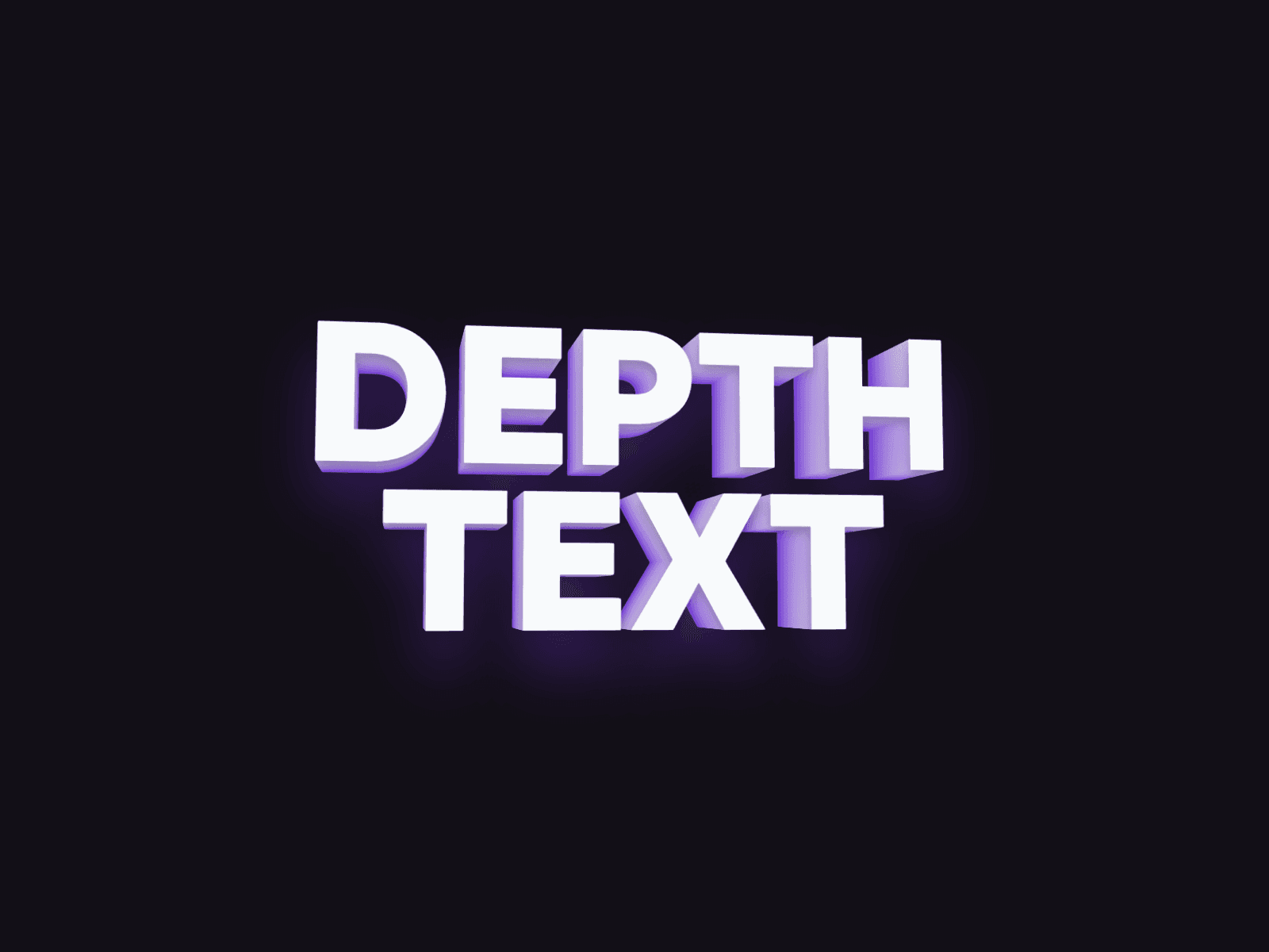 Depth Text
