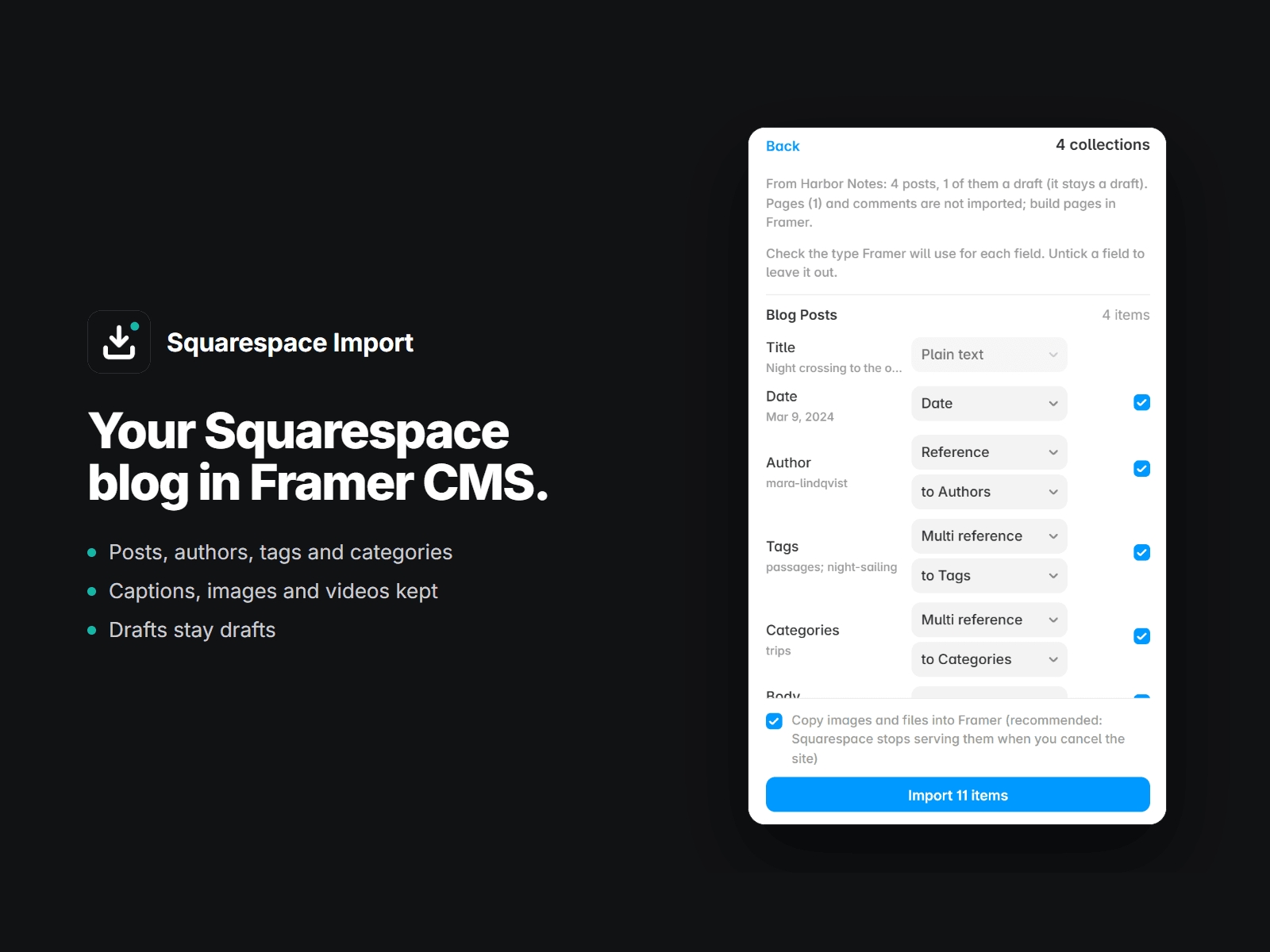 Squarespace Import
