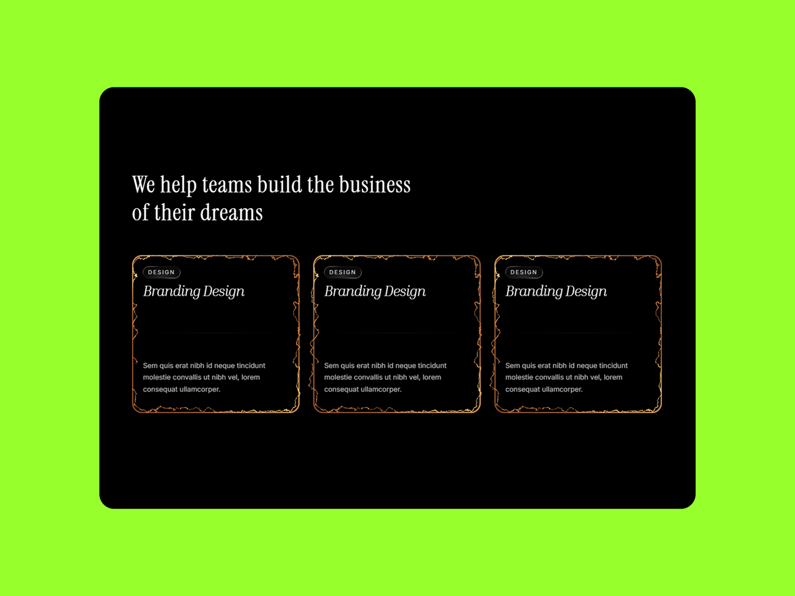 Electric effect card