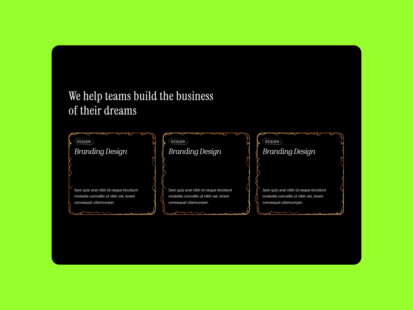 Electric effect card