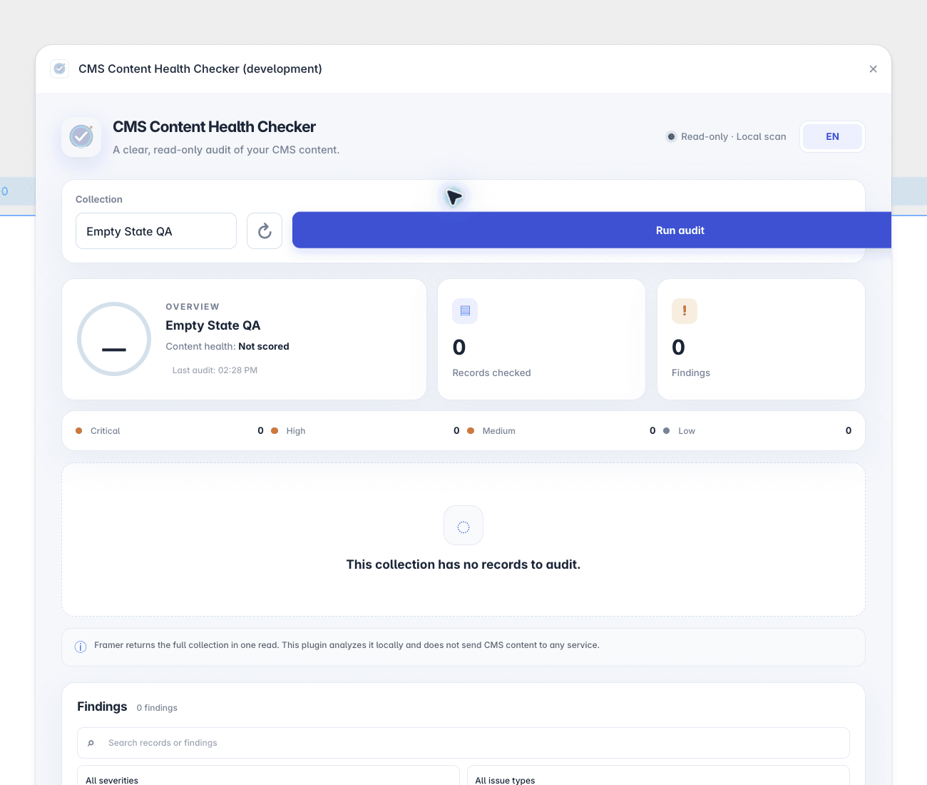 CMS Content Health Checker