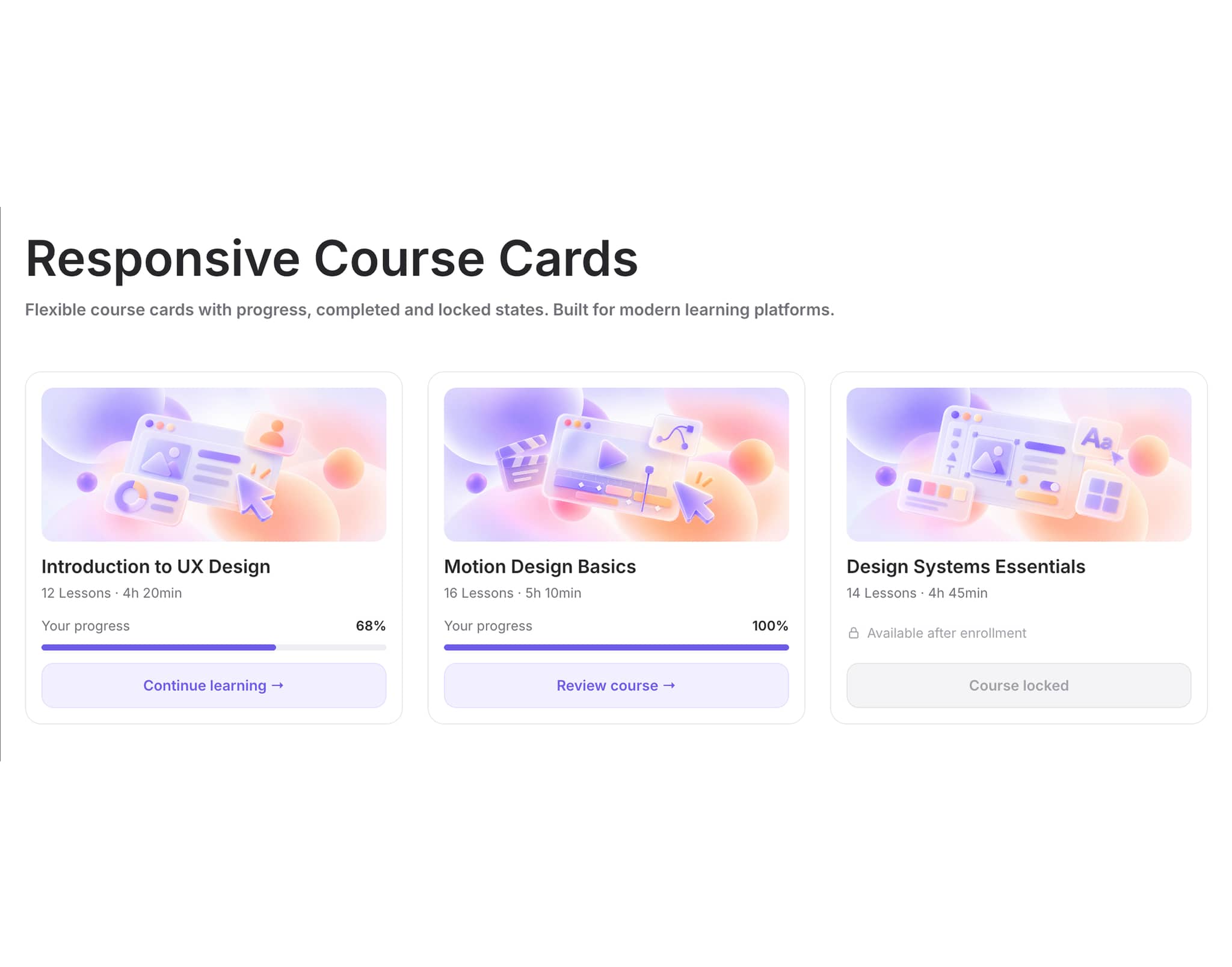 Course Cards