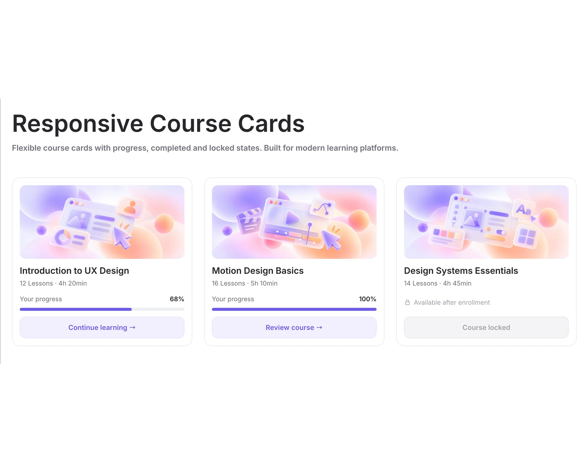Course Cards