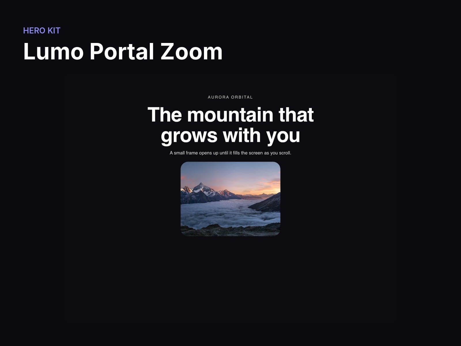 Lumo Portal Zoom