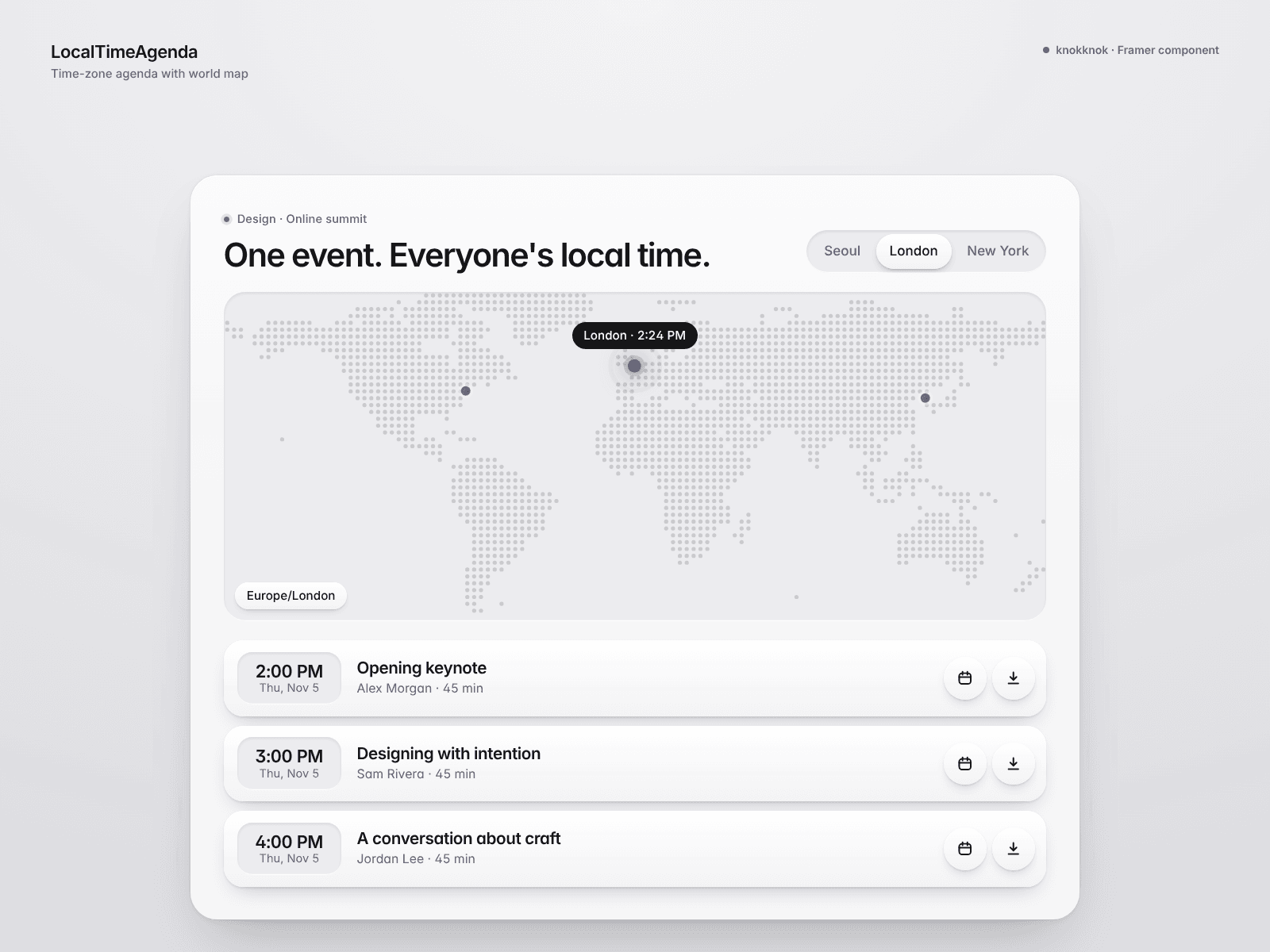 LocalTimeAgenda