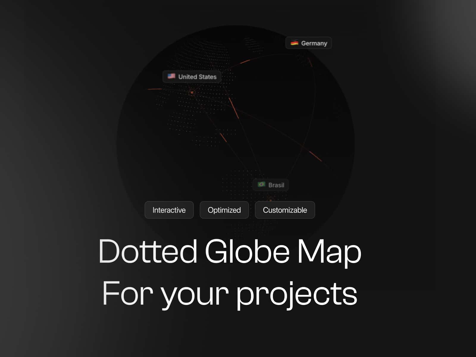 Dotted Globe Map