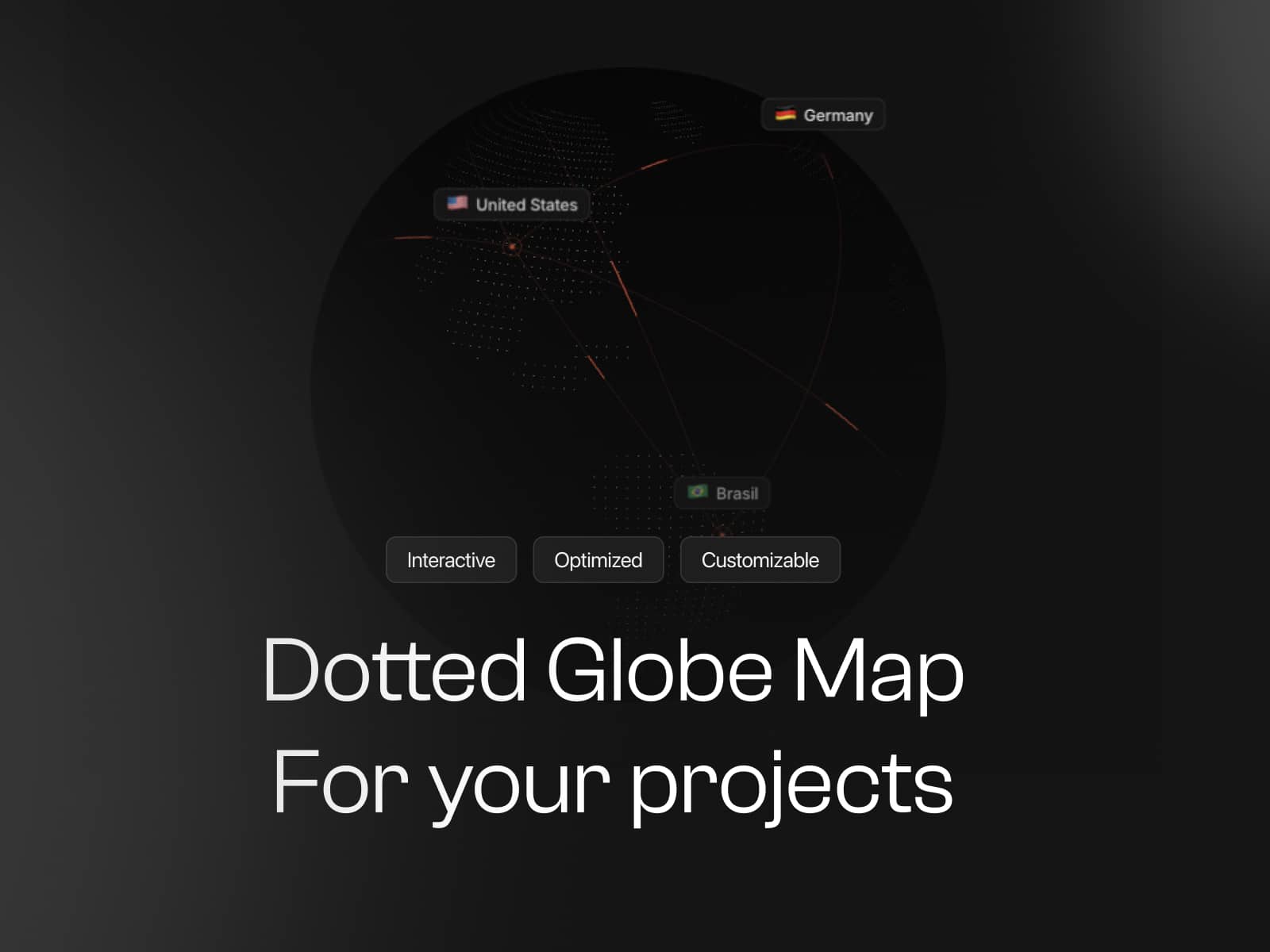 Dotted Globe Map