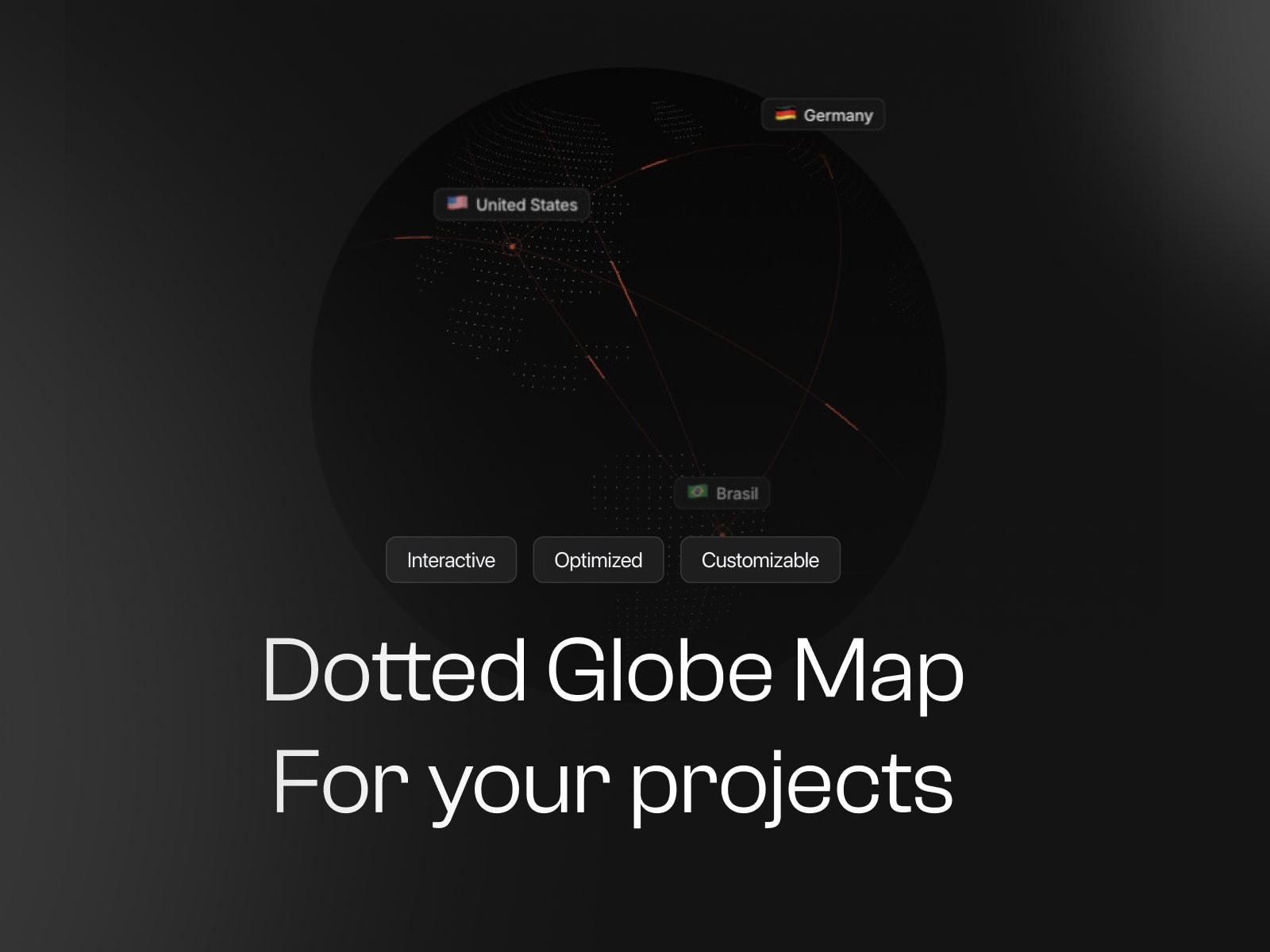 Dotted Globe Map